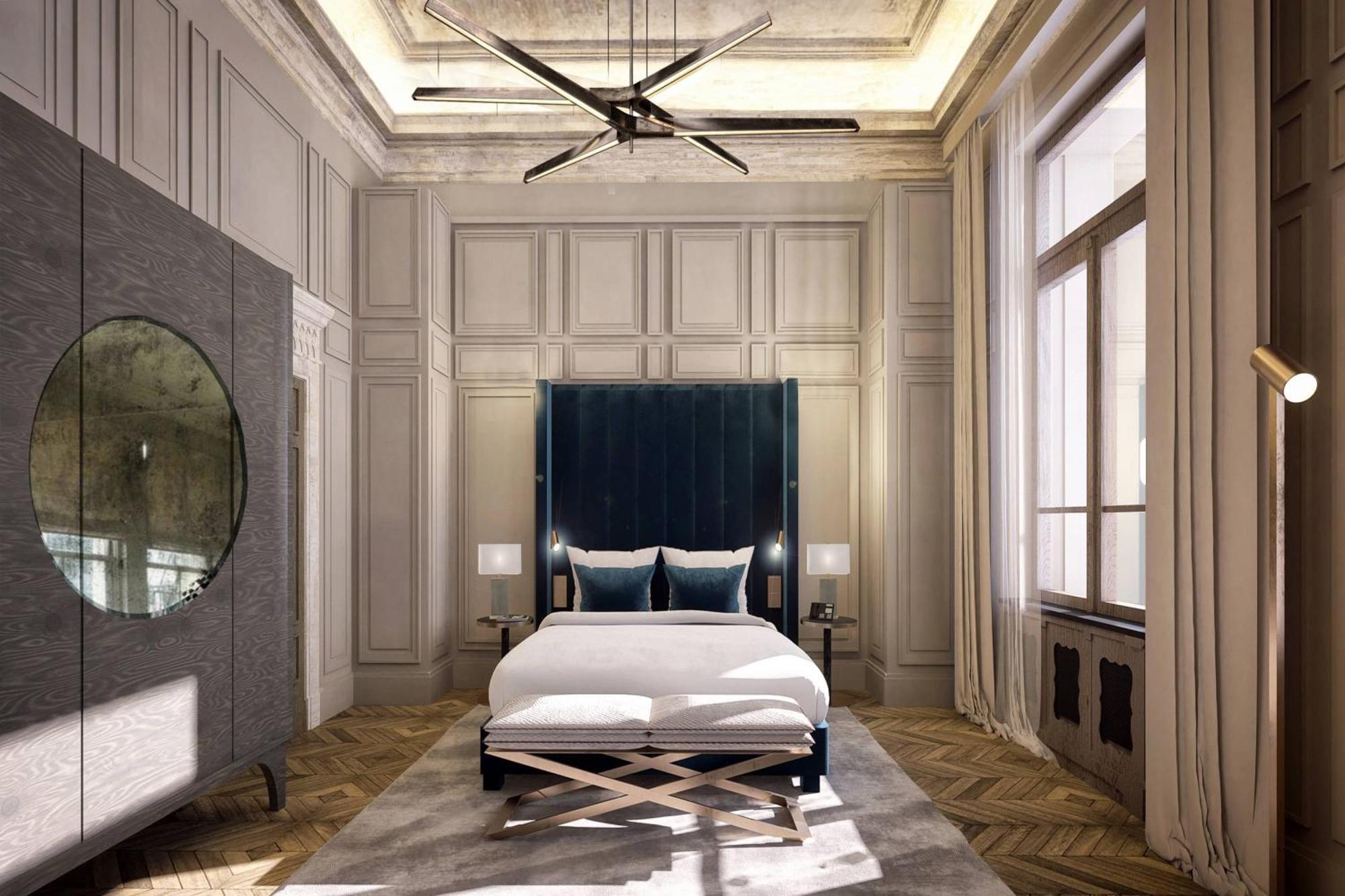 The Marmorosch Bucharest, Autograph Collection Hotell Eksteriør bilde The bedroom of the 1920s apartment